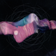 A still from a film created using experimental motion capture and CG techniques, mixed with ink.